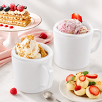 Home Treats | Dual Bowl Ice Cream Maker with Easy One-Knob Control | Compact Design for Quick Frozen Desserts